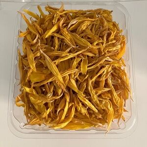 Dried sunflower petals golden yellow for arts, crafts, floral decor